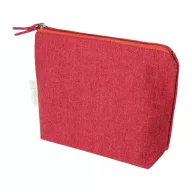   Geanta cosmetice cu fermoar, Everestus, 2610E19112, 210x155x55 mm, Bumbac, Poliester, Rosu