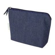   Geanta cosmetice cu fermoar, Everestus, 2610E19110, 210x155x55 mm, Bumbac, Poliester, Albastru