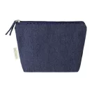 Geanta cosmetice cu fermoar, Everestus, 2610E19110, 210x155x55 mm, Bumbac, Poliester, Albastru