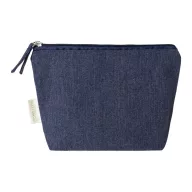   Geanta cosmetice cu fermoar, Everestus, 2610E19110, 210x155x55 mm, Bumbac, Poliester, Albastru
