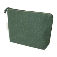   Geanta cosmetice cu fermoar, Everestus, 2610E19111, 210x155x55 mm, Bumbac, Poliester, Verde
