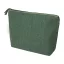 Geanta cosmetice cu fermoar, Everestus, 2610E19111, 210x155x55 mm, Bumbac, Poliester, Verde