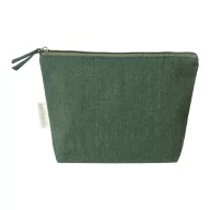   Geanta cosmetice cu fermoar, Everestus, 2610E19111, 210x155x55 mm, Bumbac, Poliester, Verde