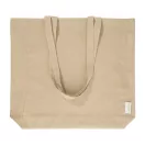 Sacosa de cumparaturi, Everestus, 2601E15059, 380x420x100 mm, Bumbac, Poliester, Natur