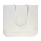 Sacosa de cumparaturi, Everestus, 2601E15061, 380x420x100 mm, Bumbac, Poliester, Alb