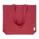 Sacosa de cumparaturi, Everestus, 2601E15060, 380x420x100 mm, Bumbac, Poliester, Rosu