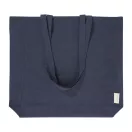 Sacosa de cumparaturi, Everestus, 2601E15057, 380x420x100 mm, Bumbac, Poliester, Albastru inchis
