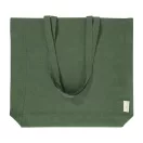 Sacosa de cumparaturi, Everestus, 2601E15058, 380x420x100 mm, Bumbac, Poliester, Verde