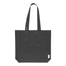 Sacosa de cumparaturi, Everestus, 2601E15055, 380x420x100 mm, Bumbac, Poliester, Negru