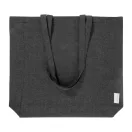 Sacosa de cumparaturi, Everestus, 2601E15055, 380x420x100 mm, Bumbac, Poliester, Negru
