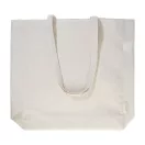 Sacosa de cumparaturi, Everestus, 2601E15062, 380x420x100 mm, Bumbac, Poliester, Natur