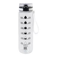   Sticla de apa 1000 ml, Everestus, 2601E15302, Ø72x280 mm, Polietilena, Alb frosted