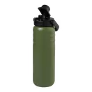 Sticla termos, Everestus, 2610E19239, 600 ml, Cu maner, Ø76x255 mm, Otel inoxidabil, Polipropilena, Verde