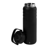   Sticla termos, Everestus, 2610E19237, 600 ml, Cu maner, Ø76x255 mm, Otel inoxidabil, Polipropilena, Negru