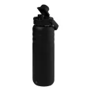 Sticla termos, Everestus, 2610E19237, 600 ml, Cu maner, Ø76x255 mm, Otel inoxidabil, Polipropilena, Negru