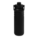 Sticla termos, Everestus, 2610E19237, 600 ml, Cu maner, Ø76x255 mm, Otel inoxidabil, Polipropilena, Negru