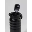 Sticla termos, Everestus, 2610E19237, 600 ml, Cu maner, Ø76x255 mm, Otel inoxidabil, Polipropilena, Negru
