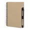 Agenda cu pix inclus, Everestus, 2601E14824, A6, Dictando, coperta cu spirala, 126x176x10 mm, Hartie, Polipropilena, Natur