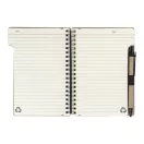 Agenda cu pix inclus, Everestus, 2601E14824, A6, Dictando, coperta cu spirala, 126x176x10 mm, Hartie, Polipropilena, Natur