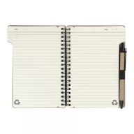   Agenda cu pix inclus, Everestus, 2601E14824, A6, Dictando, coperta cu spirala, 126x176x10 mm, Hartie, Polipropilena, Natur