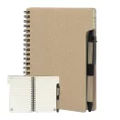 Agenda cu pix inclus, Everestus, 2601E14824, A6, Dictando, coperta cu spirala, 126x176x10 mm, Hartie, Polipropilena, Natur