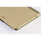 Agenda cu pix inclus, Everestus, 2601E14824, A6, Dictando, coperta cu spirala, 126x176x10 mm, Hartie, Polipropilena, Natur