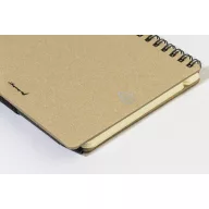   Agenda cu pix inclus, Everestus, 2601E14824, A6, Dictando, coperta cu spirala, 126x176x10 mm, Hartie, Polipropilena, Natur