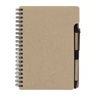   Agenda cu pix inclus, Everestus, 2601E14824, A6, Dictando, coperta cu spirala, 126x176x10 mm, Hartie, Polipropilena, Natur