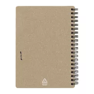   Agenda cu pix inclus, Everestus, 2601E14824, A6, Dictando, coperta cu spirala, 126x176x10 mm, Hartie, Polipropilena, Natur