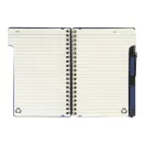 Agenda cu pix inclus, Everestus, 2601E14822, A6, Dictando, coperta cu spirala, 126x176x10 mm, Hartie, Polipropilena, Albastru