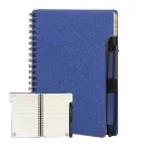 Agenda cu pix inclus, Everestus, 2601E14822, A6, Dictando, coperta cu spirala, 126x176x10 mm, Hartie, Polipropilena, Albastru