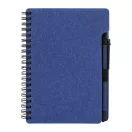 Agenda cu pix inclus, Everestus, 2601E14822, A6, Dictando, coperta cu spirala, 126x176x10 mm, Hartie, Polipropilena, Albastru