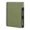 Agenda cu pix inclus, Everestus, 2601E14823, A6, Dictando, coperta cu spirala, 126x176x10 mm, Hartie, Polipropilena, Verde