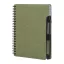 Agenda cu pix inclus, Everestus, 2601E14823, A6, Dictando, coperta cu spirala, 126x176x10 mm, Hartie, Polipropilena, Verde
