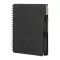 Agenda cu pix inclus, Everestus, 2601E14821, A6, Dictando, coperta cu spirala, 126x176x10 mm, Hartie, Polipropilena, Negru