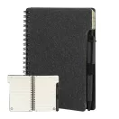Agenda cu pix inclus, Everestus, 2601E14821, A6, Dictando, coperta cu spirala, 126x176x10 mm, Hartie, Polipropilena, Negru