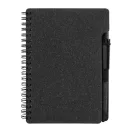 Agenda cu pix inclus, Everestus, 2601E14821, A6, Dictando, coperta cu spirala, 126x176x10 mm, Hartie, Polipropilena, Negru