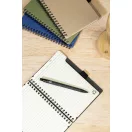 Agenda cu pix inclus, Everestus, 2601E14821, A6, Dictando, coperta cu spirala, 126x176x10 mm, Hartie, Polipropilena, Negru