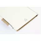 Agenda cu pix inclus, Everestus, 2601E15126, C6, Dictando, coperta standard, 115x175x12 mm, Poliuretan, Hartie, Alb