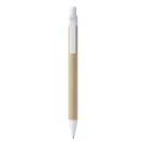 Agenda cu pix inclus, Everestus, 2601E15126, C6, Dictando, coperta standard, 115x175x12 mm, Poliuretan, Hartie, Alb