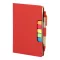Agenda cu pix inclus, Everestus, 2601E15125, C6, Dictando, coperta standard, 115x175x12 mm, Poliuretan, Hartie, Rosu