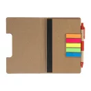 Agenda cu pix inclus, Everestus, 2601E15125, C6, Dictando, coperta standard, 115x175x12 mm, Poliuretan, Hartie, Rosu