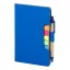 Agenda cu pix inclus, Everestus, 2601E15123, C6, Dictando, coperta standard, 115x175x12 mm, Poliuretan, Hartie, Albastru