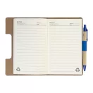 Agenda cu pix inclus, Everestus, 2601E15123, C6, Dictando, coperta standard, 115x175x12 mm, Poliuretan, Hartie, Albastru