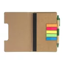 Agenda cu pix inclus, Everestus, 2601E15124, C6, Dictando, coperta standard, 115x175x12 mm, Poliuretan, Hartie, Verde