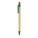 Agenda cu pix inclus, Everestus, 2601E15124, C6, Dictando, coperta standard, 115x175x12 mm, Poliuretan, Hartie, Verde