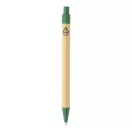 Agenda cu pix inclus, Everestus, 2601E15124, C6, Dictando, coperta standard, 115x175x12 mm, Poliuretan, Hartie, Verde