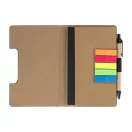 Agenda cu pix inclus, Everestus, 2601E15122, C6, Dictando, coperta standard, 115x175x12 mm, Poliuretan, Hartie, Negru