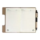 Agenda cu pix inclus, Everestus, 2601E15122, C6, Dictando, coperta standard, 115x175x12 mm, Poliuretan, Hartie, Negru