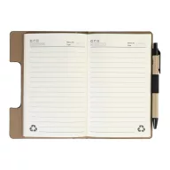   Agenda cu pix inclus, Everestus, 2601E15122, C6, Dictando, coperta standard, 115x175x12 mm, Poliuretan, Hartie, Negru